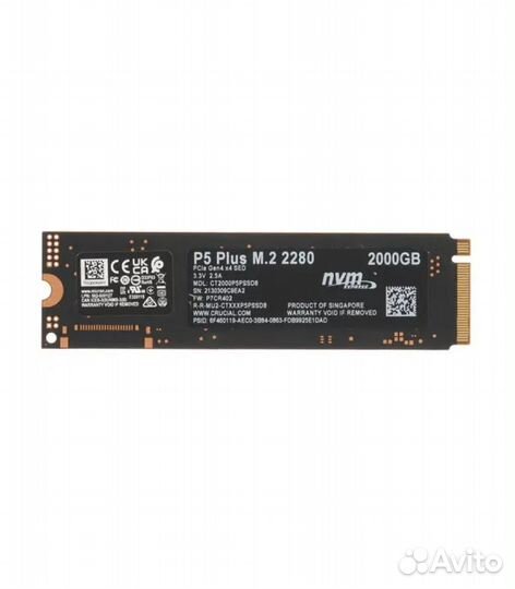 2 тб SSD M.2 накопитель Crucial P5 Plus (CT2000P5P