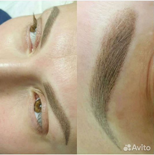 Пудровые брови Перманент Татуаж