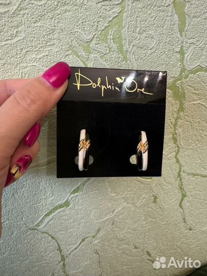 Серьги винтаж Dolphin Ore