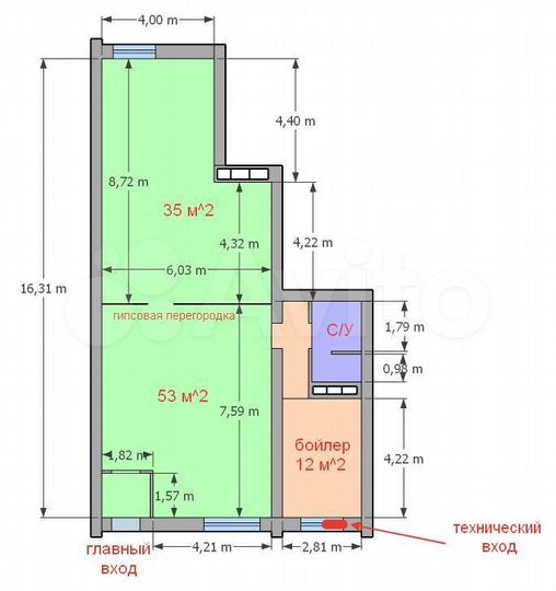 Свободного назначения, 108.7 м²