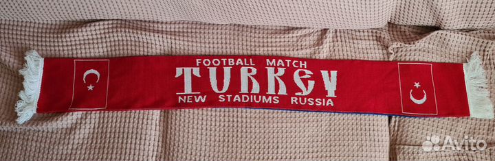Футбольный шарф с матча Россия-Турция