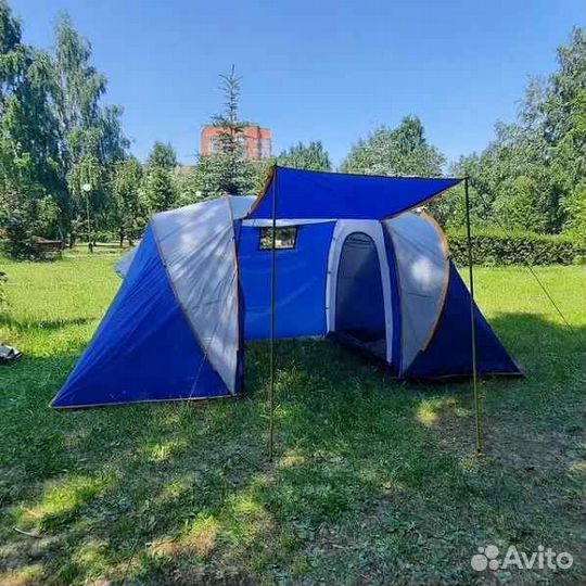 Палатка туристическая 4-х местная с тамбуром2788