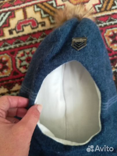 Шапка шлем зимняя на ребёнка 4-6лет