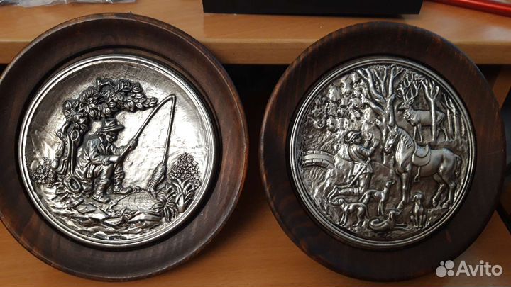 Панно 2 шт., картины винтаж. Германия