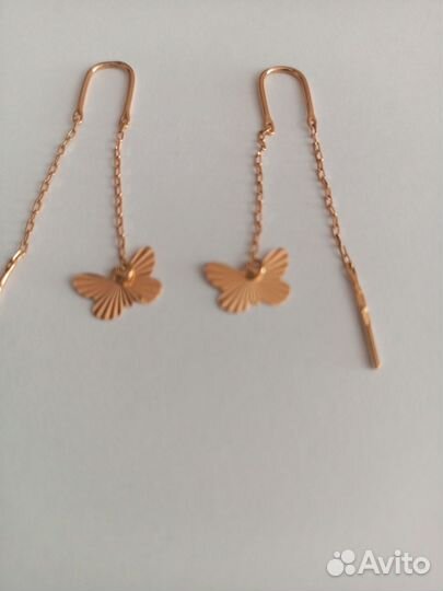 Золотые серьги