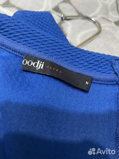 Синий топ с замком