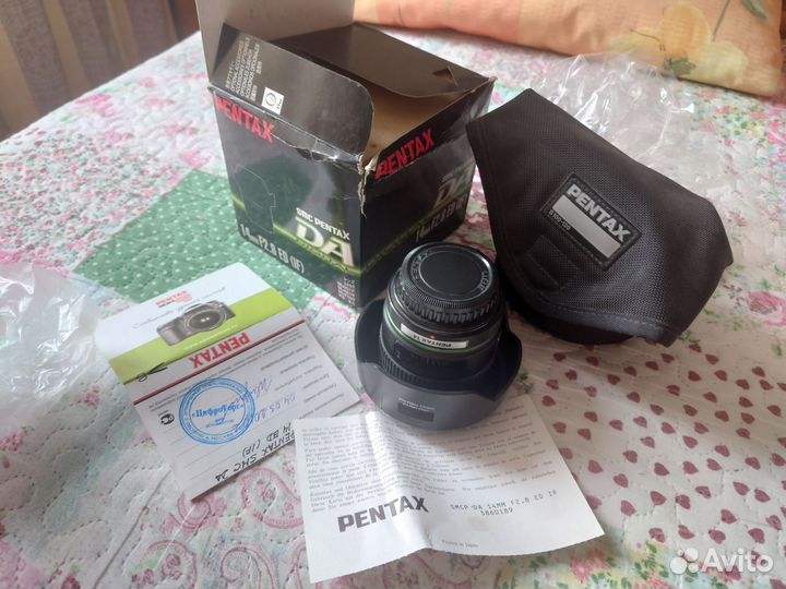 Объектив Pentax SMC DA 14mm f/2.8 ED