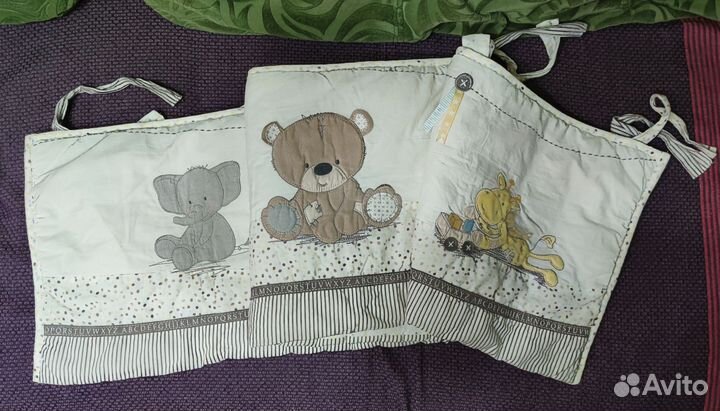 Бортики в кроватку Mothercare и позиционер