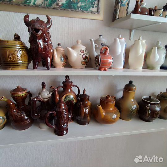 Продам коллекцию керамических чайников