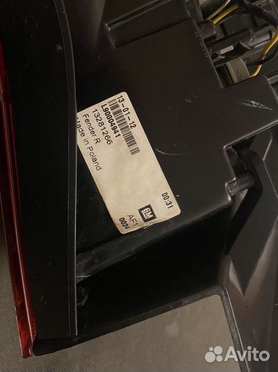 Задняя фара Opel Astra j GTS