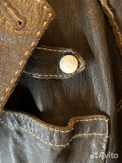 Кожанный пиджак Hugo Boss Orange