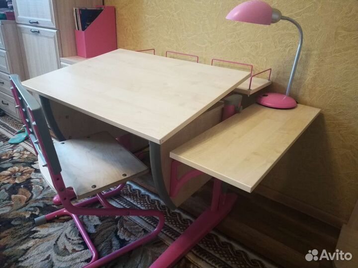 Растущая парта и стул деми