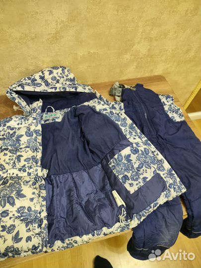 Зимний комбинезон для девочки 122
