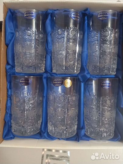 Набор стаканов хрусталь. Чехия