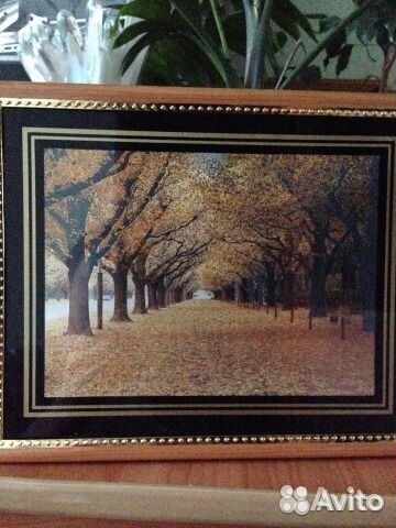 Картины под стеклом, картина с янтарем