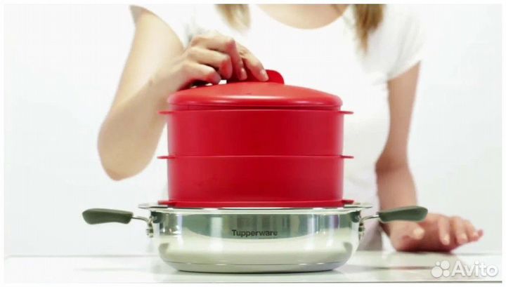 Пароварка красного цвета Tupperware