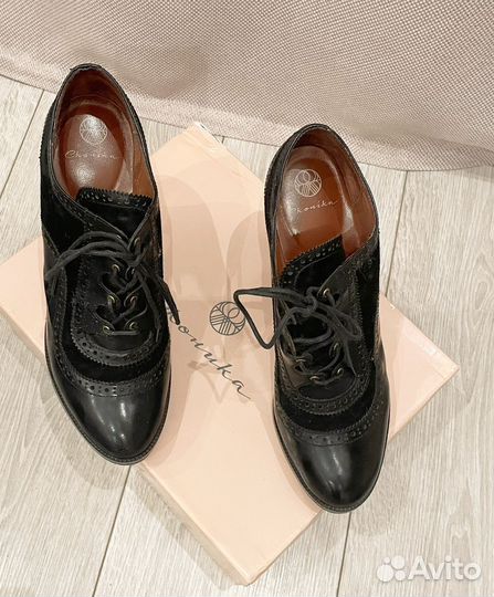 Полуботинки кожаные женские Эконика 38