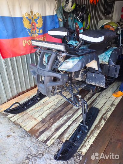 Квадроцикл с снегоходным комплектом ATV 200