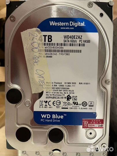 Жесткий диск hdd 2tb и 4tb