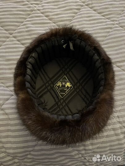 Норковая шапка мужская