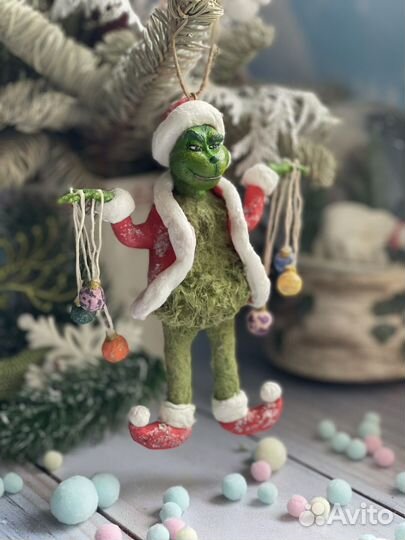 Ватная игрушка Гринч