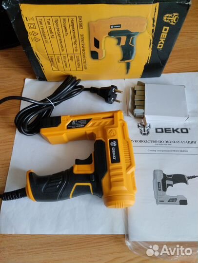 Новый степлер электрический дэко