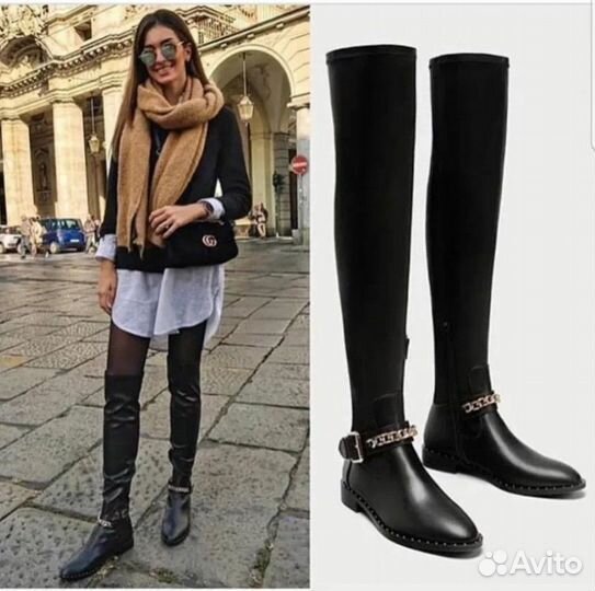 Ботфорты zara