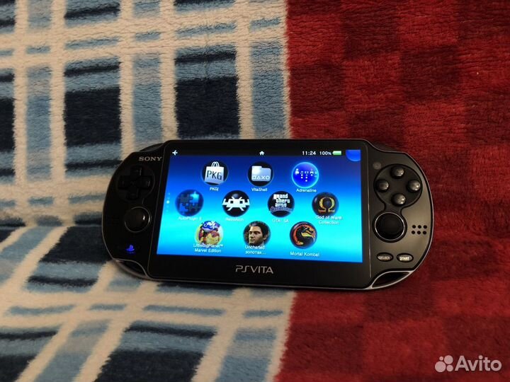 Прошитая PS Vita 1108 Wi-Fi+3G 128 Gb