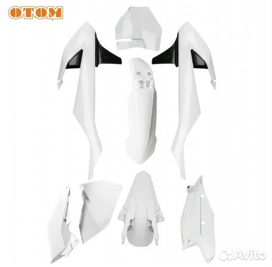 Комплект пластика KTM/Kews/Avantis белый