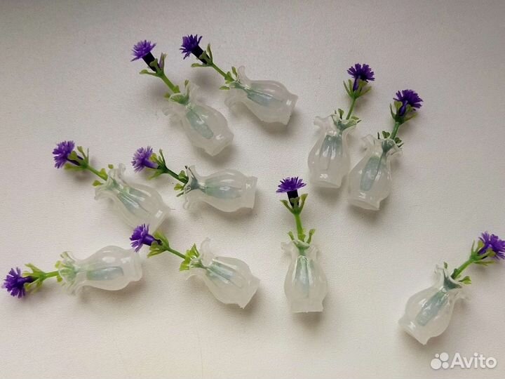 Аксессуары для Барби цветок в вазе