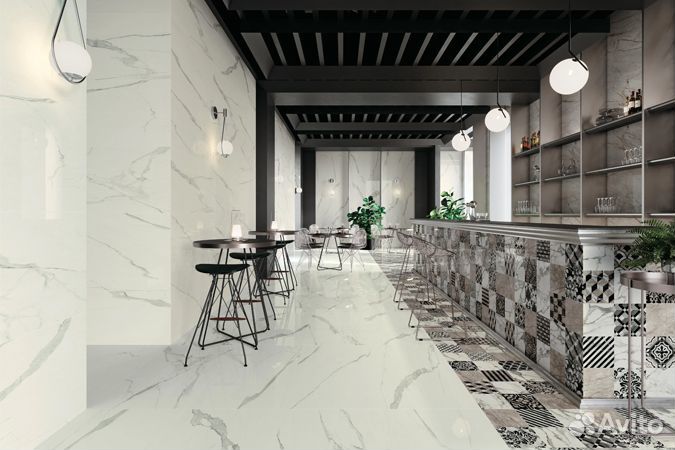 Плитка керамогранит 160x80 белый