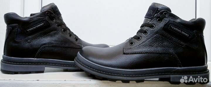 Ботинки кожа\мех муж. 