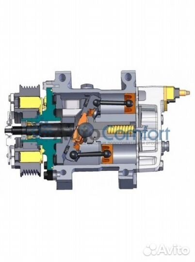 Компрессор 7H15, 12V, A2, KG (горизонтальные выход