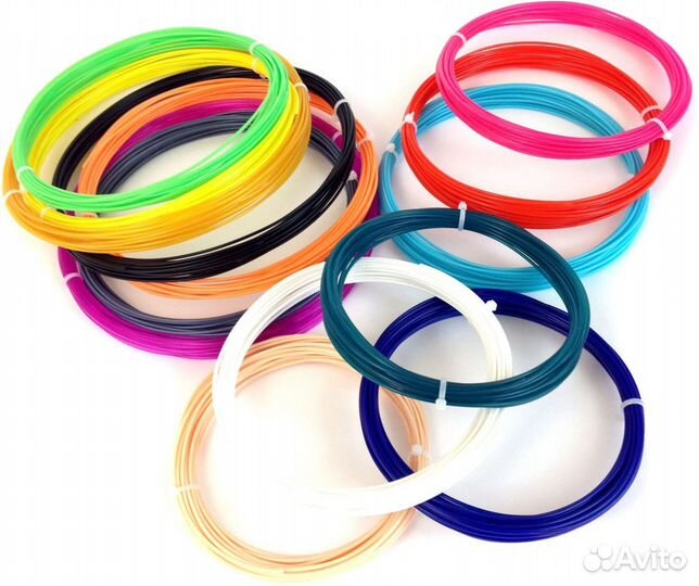 Пластик для 3D ручки ABS - по 1шт (моток 10метров)