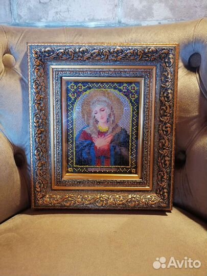 Икона вышитая бисером