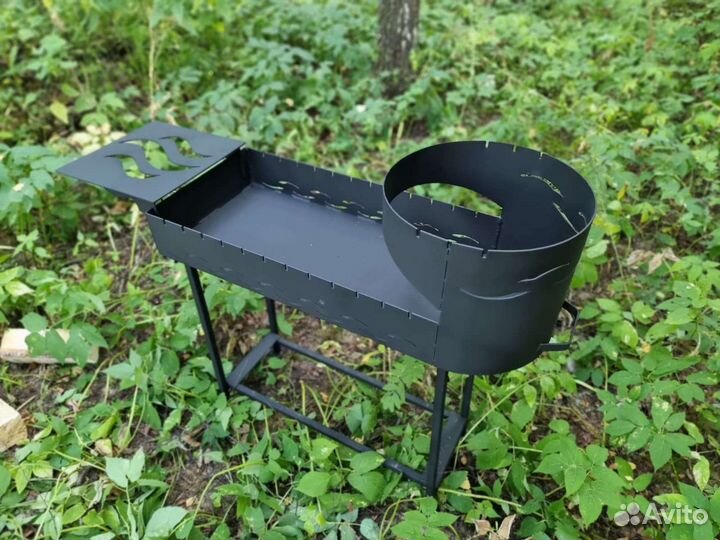 Мангал с местом под казан 10-12л