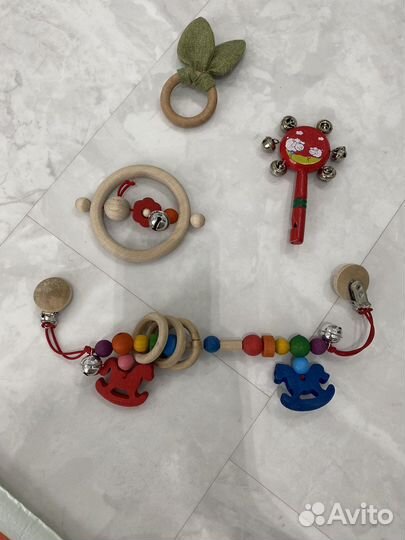 Игрушки погремушки грызунки для малыша до года