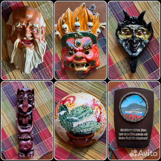 Маски и панно, винтаж