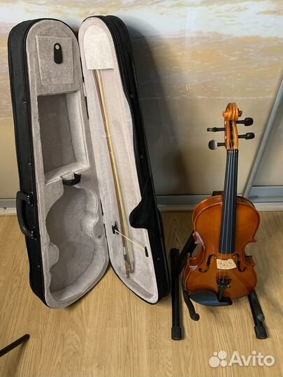 Скрипка для обучения 4/4 + мостик