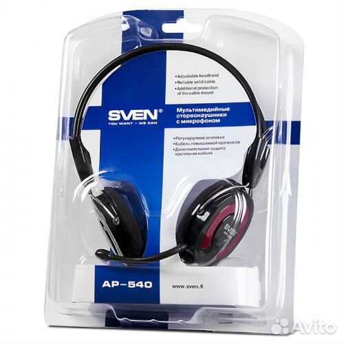Гарнитура компьютерная Sven AP-540