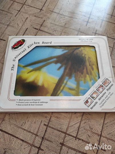 Доска разделочная стеклянная размер 38*28