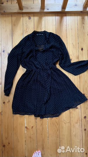 Платье в горошек zara