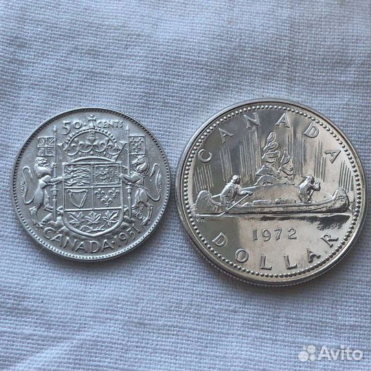 Серебряные монеты Канада