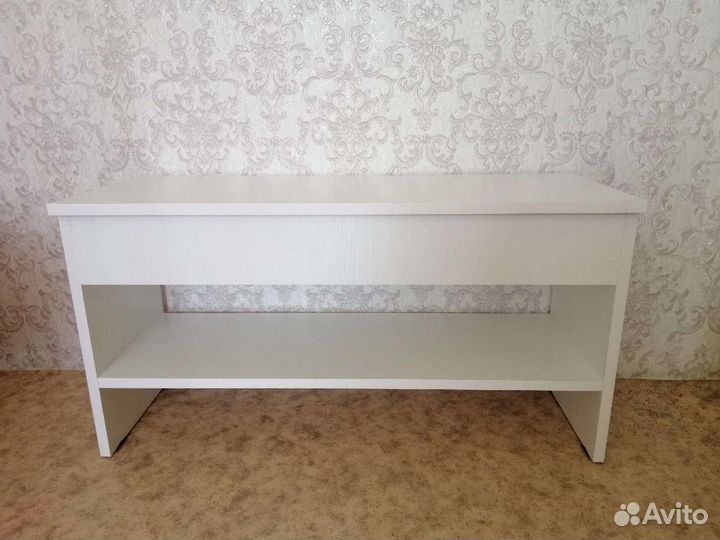 Тумба, стеллаж белый с ящиком