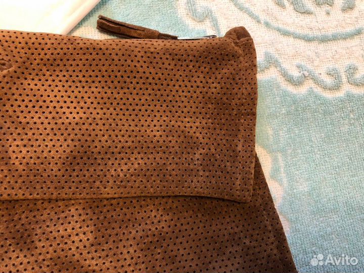 Reserved новые перчатки 7-7,5 р., натуральная замш