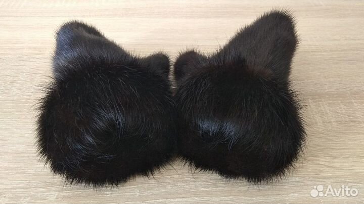 Варежки детские из меха норки