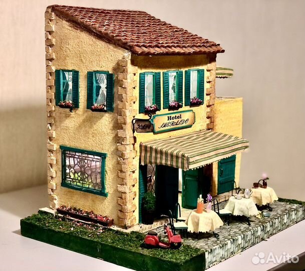 Кукольный домик, светильник, итальянский домик