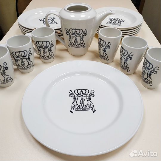 Фирменная посуда, печать на бокалах