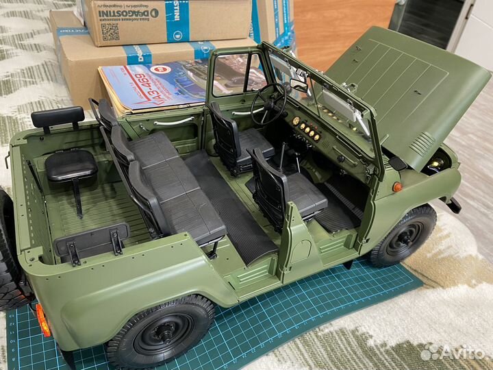 Модель УАЗ-469 масштаб 1:8