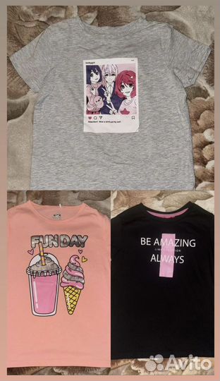 Футболки 140-146 на девочку